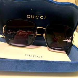 Gucci Horsebit 58MM Square Sunglasses